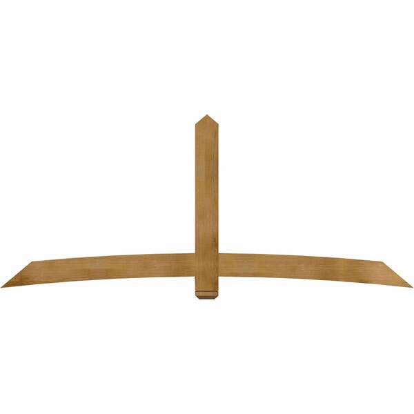 Ekena Millwork Bellingham Rough Sawn Timber Gable Bracket, Western Red Cedar, 108"W x 45"H x 4"D x 6"F, 10/12 Pitch GBW108X45X0406BEL00RWR - main
